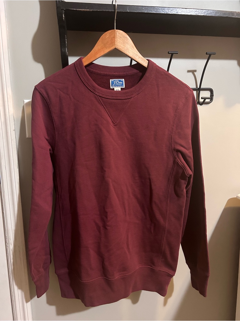 J. Crew Men's Crewneck Sweatshirt - Burgundy Wine